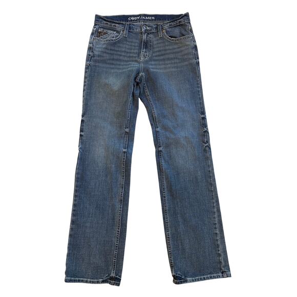Cody James Jeans Mens 30x32 Blue Slim Straight Ambush Distressed Stretch Cowboy - Picture 1 of 10